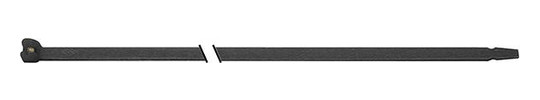 SapiSelco-Kabelbinder mit Stahlnase, Nylon, schwarz -...