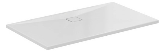 Ideal-Standard Rechteck-Brausewanne Ultra Flat Evo 140 x 80 x 3,5 cm, weiß alpin, Ablauf an langer Seite