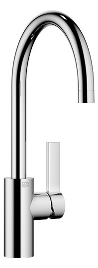 Dornbracht Spültisch-Einhebelmischer Tara Ultra Griff rechts, Ausladung 201mm, platin gebürstet