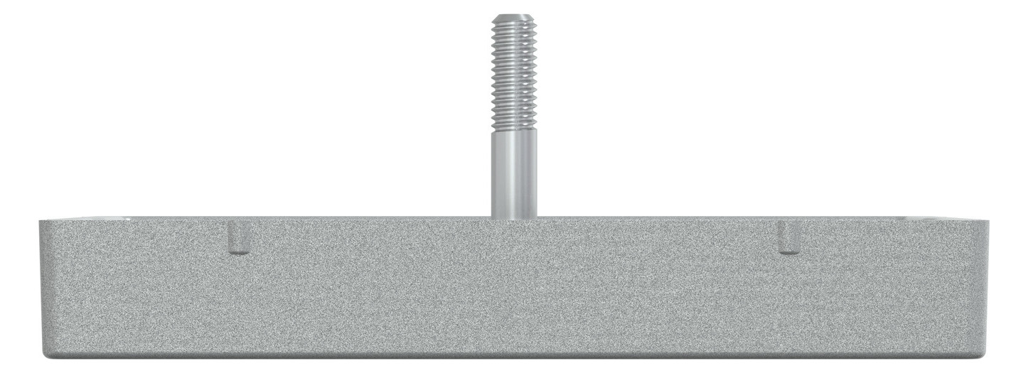 Zentralplatte Ant.dose 2f System M alu Schraubbef