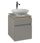 V&B Waschtischunterschrank Legato 45x55x50cm, Waschtisch mittig, Soft Grey