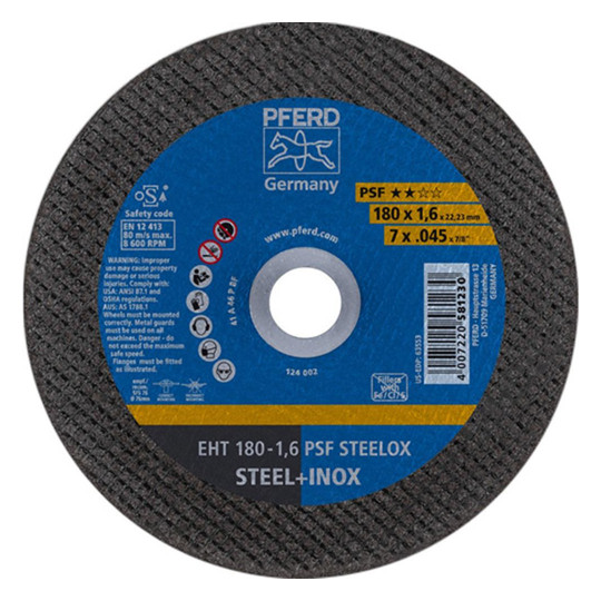 PFERD-Trennscheiben PSF STEELOX - 178x1,6mm, gerade
