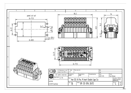 HART Kontakteinsatz Stift    09330162672 
