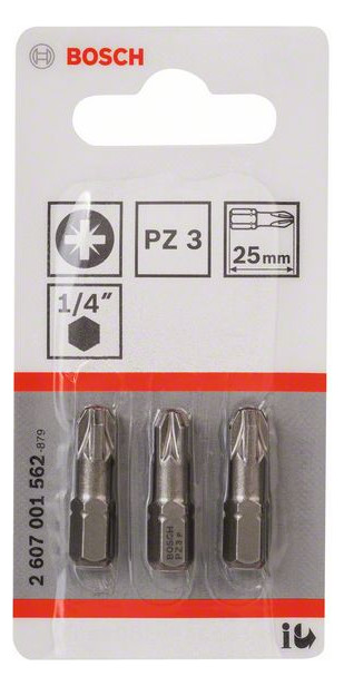 Bit Pm 3 3mm L=25mm 6,4mm(1/4) 1/4Zoll