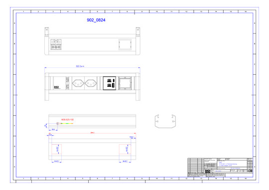 Bachmann DESK 2xCH 1xUSB A&C    902.0824 