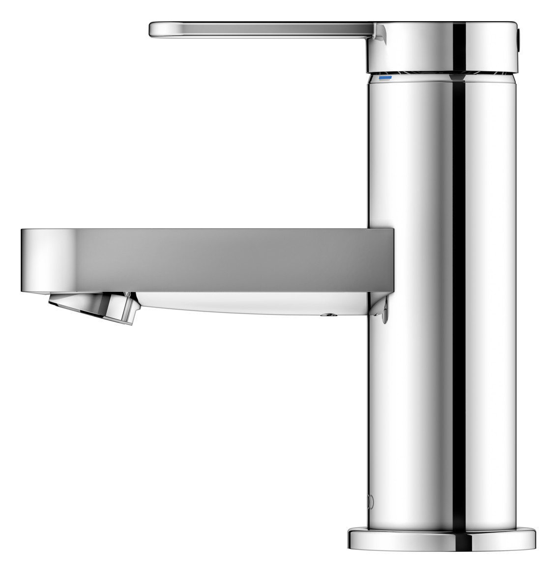 KEUCO Waschtisch-Einhebelmischer 60 IXMO Flat Ausladung 89mm, ohne Ablaufgarnitur, verchromt