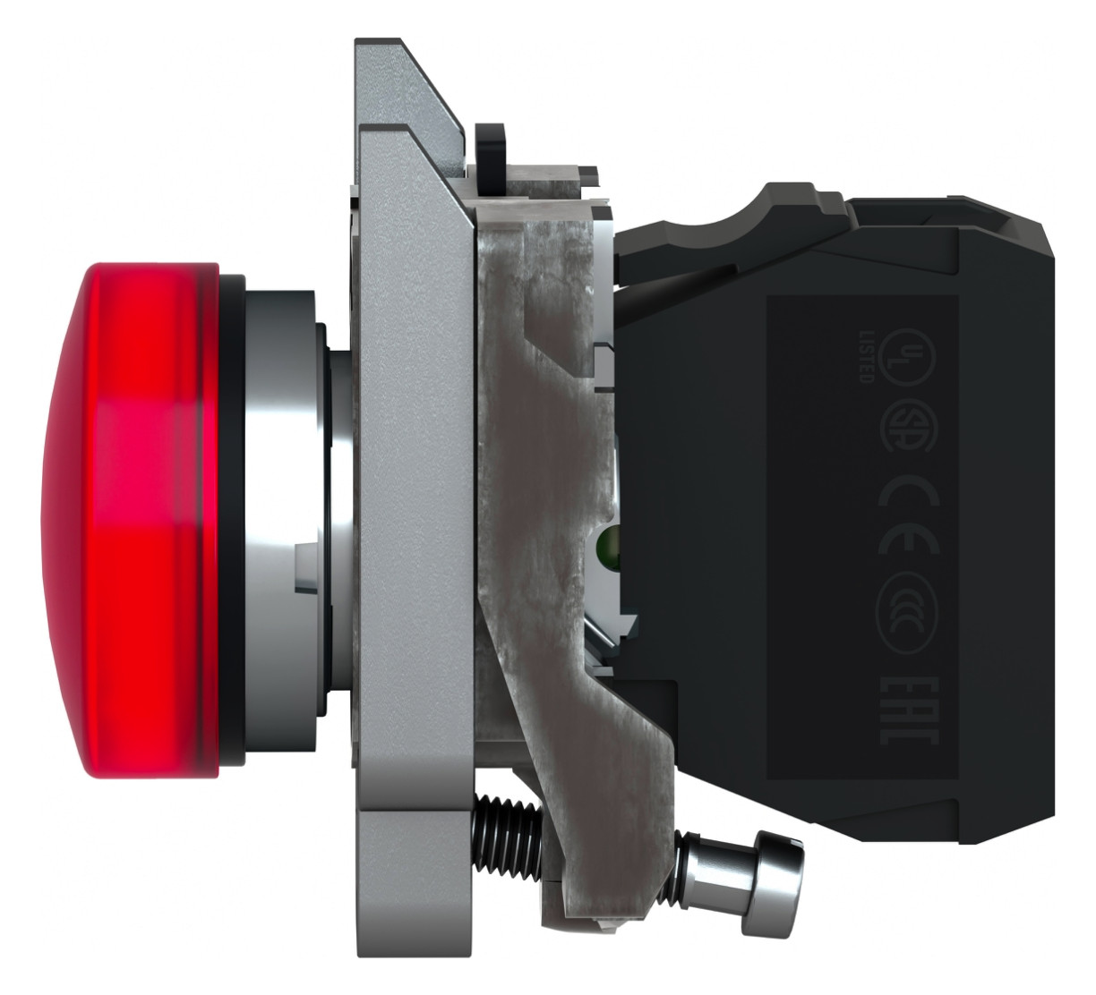 Leuchtmelder komplett 1f LED UC rnd fl Ø22,5mm rt IP65