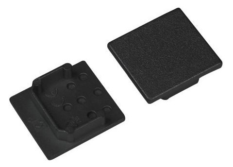 Endkappe sw Alu L25,1mm B23mm H7mm