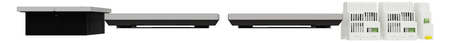 Video-Türsprechset 2Draht 2xTeiln UP/AP anthgr gr Unterputz/Aufputz 1LS