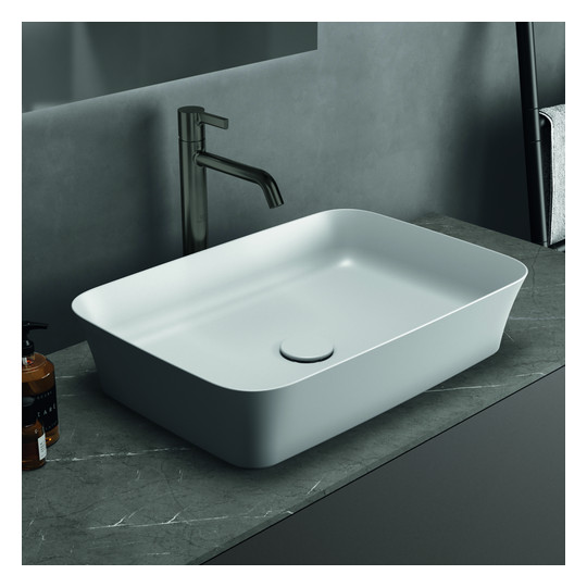 Ideal-Standard Waschtisch-Einhebelmischer Joy Ausladung 170mm, mit verlängertem Sockel, ohne Ablaufgarnitur, magnetic grey