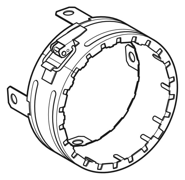 Geberit Rohrschott 90 Plus EN DN 100, Ø 110/118 mm, für Rohrdurchführung 0-90Grad