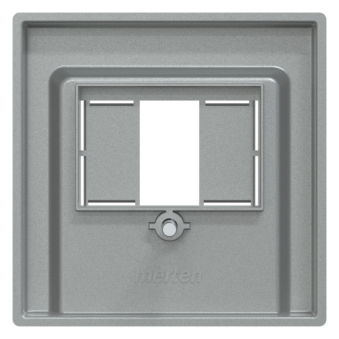 Zentralplatte TAE 2f System M alu Schraubbef Zentralplatte TAE 2f System M alu Schraubbef
