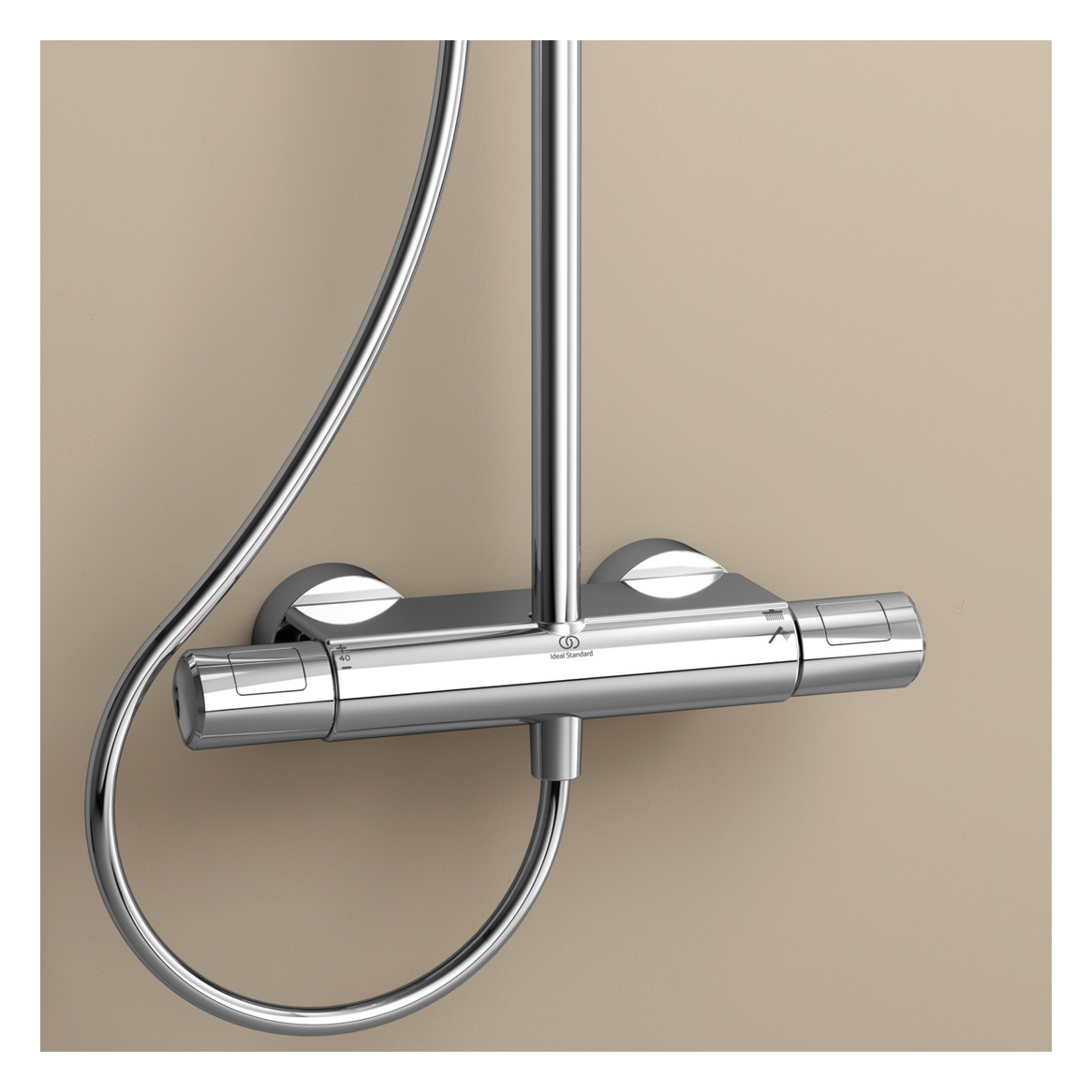Ideal-Standard Wrap-Over Ablage Ceratherm T für Duschsysteme, chrom