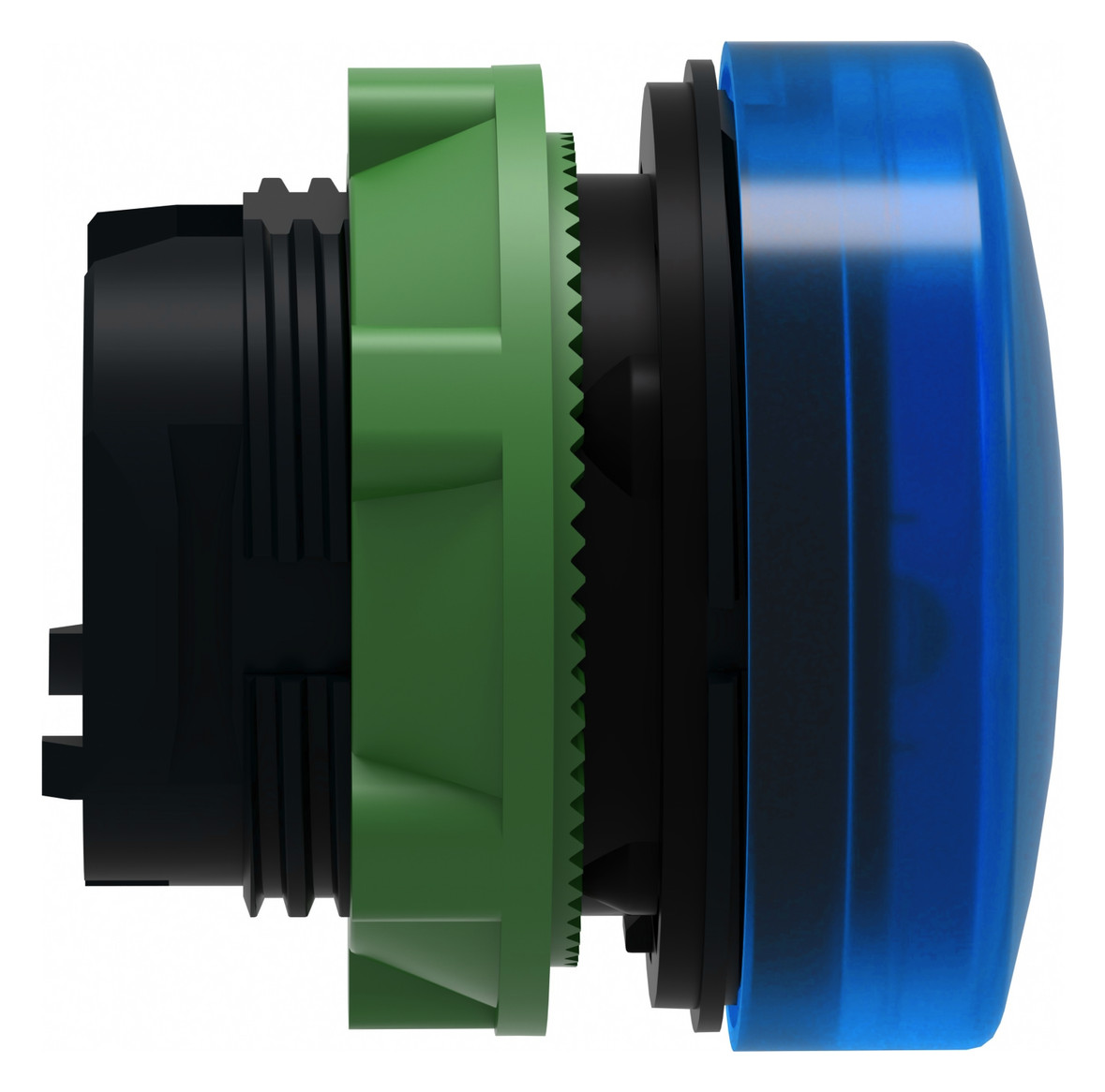 Leuchtmelder Front hoch rnd bl Ø22mm 1st Kst IP66