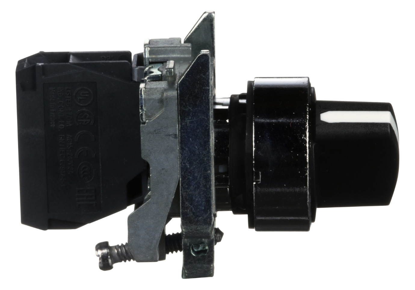 Wahlschalter 2stuf rast kurz.Drehgriff Ø22,5mm Schaltfunktion verrastend IP66