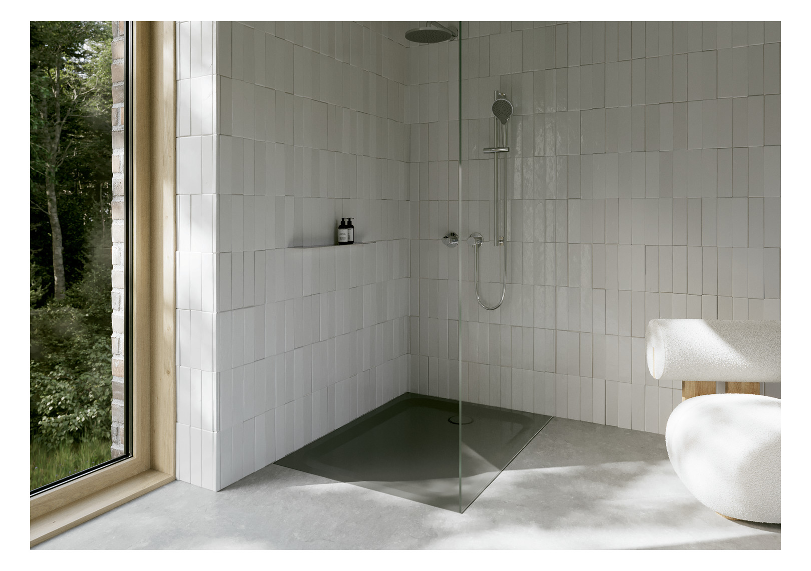 Duschwanne BetteUltra 8660 120x100x3,5cm, Glasur, smoke