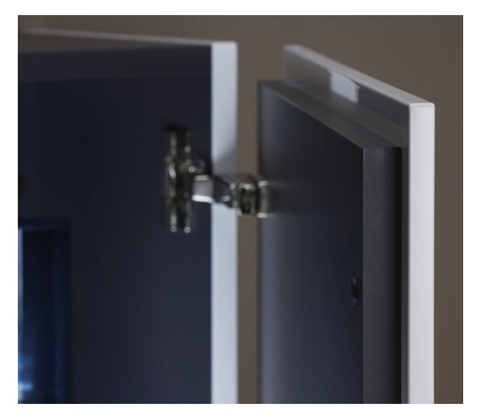 Duravit Halbhochschrank L-Cube 70x24,3x80cm, 2 Türen, eiche natur