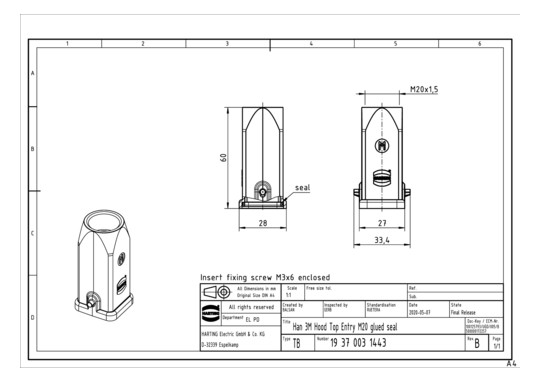 HART Han 3M-gg-M20 (+geklebt 19370031443 