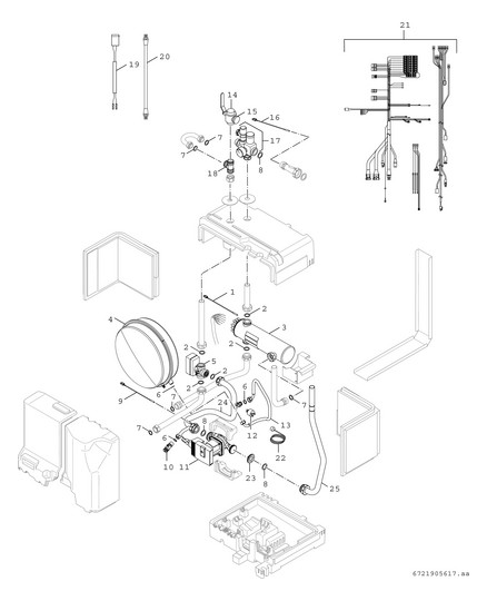 BOSCH Luft-Wasser-Wärmepumpe Compress 7000i CS7000iAW 13 IRM-T, 11 kW, 190 l Speicher
