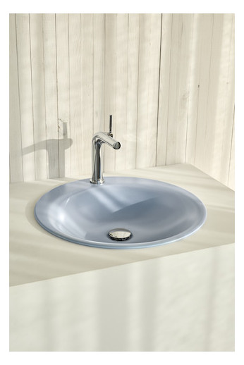 Einbau-Waschtisch BetteLux Oval A220 50x50cm, PW, ägäis