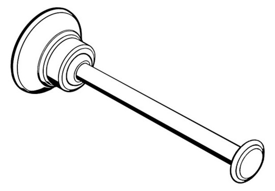 hansgrohe Papierrollenhalter Axor Montreux 159mm, ohne Deckel, Metall, Wandmontage, Edelstahl Finish