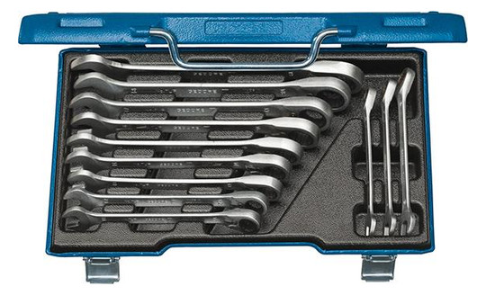 GEDORE-Ringratschen-Maulschlüssel-Satz, umschaltbar...
