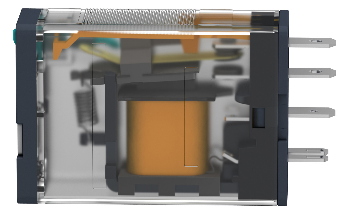 Schaltrelais 1W IP20 14x27x43mm Steckanschl