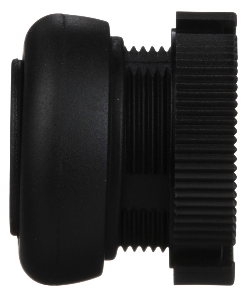 Drucktaster Front 1f sw Ø22,5mm rnd IP65 Tastend