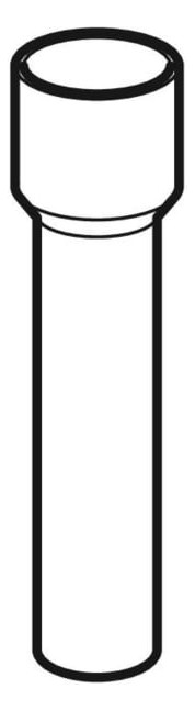 Geberit Übergangsstutzen PE DN 300, 297-333 mm, mit Schrumpfmuffe, PE-HD