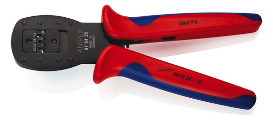 Kerbzange mech 190mm versch.Eins AWG24-16