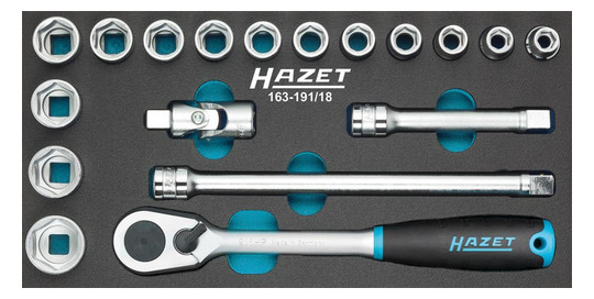 HAZET-Werkzeugmodul 163-191/18 - Steckschlüssel 1/2