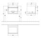 V&B Waschtisch-Unterschrank Venticello 55,3x42x50,2cm, Griff White, stone oak