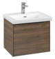 V&B Waschtisch-Unterschrank Subway 3.0 52,3x42,9x44,8cm, mit LED/Griff Volcano black, arizona oak