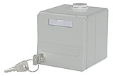 Modulaufnahme APmont gr 2xRJ45 unten RAL7035 AP-Mont