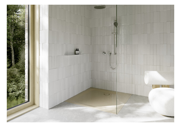 Duschwanne BetteUltra 5826 130x130x3,5cm, Glasur, bahamabeige