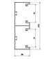 Geräteeinbaukanal Alu 210x68mm natur anod/elox GEB-K 11300qmm 2000mm