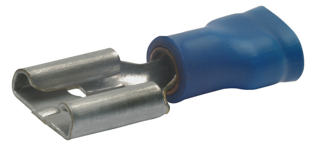 Flachsteckhülse Ms bl 1,5-2,5qmm teiliso fl_7.7x0.8mm fl 7.7x0.8mm