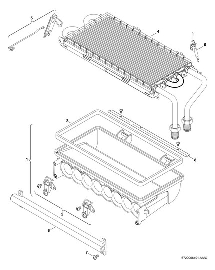 BOSCH Gas-Heizwert-Kessel CERASTARCOMFORT ZWR 24-7 KE 21, Erdgas L, LL, wandhängend