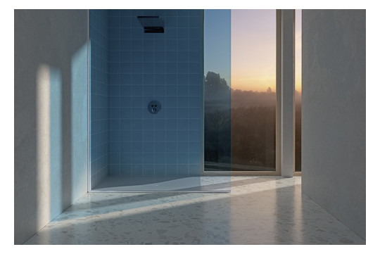 Bette Duschfliese PLUS BetteAir 1500 x 1000 mm, bahama beige, Rechteck, glasierter Titan-Stahl