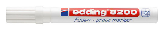 edding-Fugenmarker 8200, weiß - 2-4mm