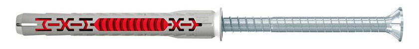 Bild Langschaftdü.DuoXpand 10x120 T R Dübel:Nylon,Senkkopfschraube:Edelstahl - fischer-1