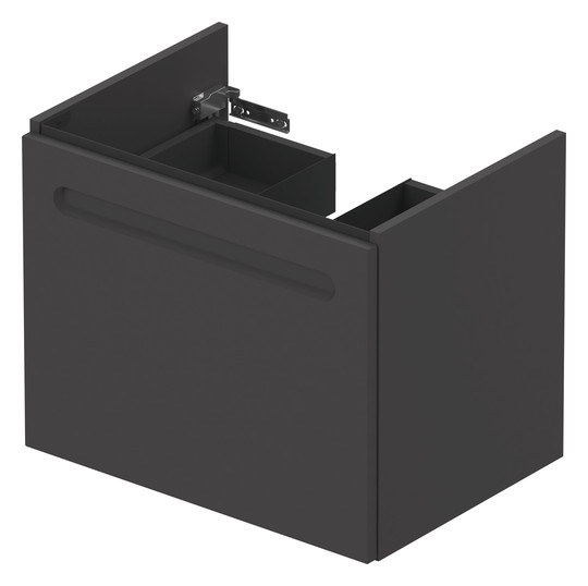 Duravit Waschtisch-Unterschrank No. 1 59 x 42,6 x 47,8 cm, Graphit Matt, 1, Schubkasten, 1 Auszug, wandhängend