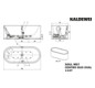 Kaldewei Badewanne Meisterstück Centro Duo oval-1127 170x75cm, Schallschutz, weiß, Soul, Perl-Effekt, Sichtteile weiß