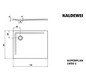 Kaldewei Duschwanne SUPERPLAN 1850-1 90x110x2,5cm, Secure Plus, weiß