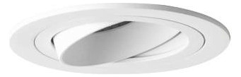 LED-Einbaustrahler 14W Konv ws mt IP20 RF:mt 1LED Alu Ø/EB82mm