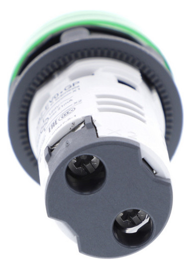 Leuchtmelder komplett 1f LED AC rnd hoch Ø22,5mm gn IP54