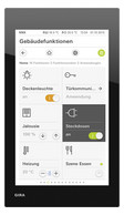 GIRA Bedienelement KNX G1 Glas sw UP 1Bet m.Display...