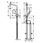 hansgrohe Spültisch-Einhebelmischer 320 Metris Select M71 mit Ausziehbrause, 2jet, sBox, chrom