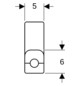 Geberit Metallrohr-Anschlussbogen FlowFit Ø 20/15 mm x G 3/4, 300 mm, 90Grad