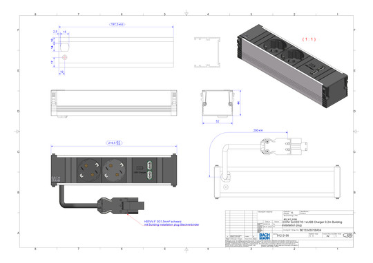 Bachmann Steckdoseneinheit CONI 912.0156 